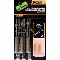 FOX EDGES™ Submerge Camo Leader Heli Rigs Kwik Change 40lb