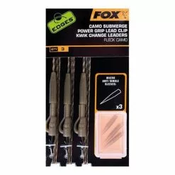 FOX EDGES™ Submerge Camo Leader Lead Clip Kwik Change 40lb