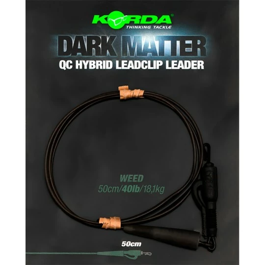 KORDA Dark Matter Leader 50cm QC Hybrid Clip - Afbeelding 2