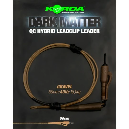 KORDA Dark Matter Leader 50cm QC Hybrid Clip - Afbeelding 3