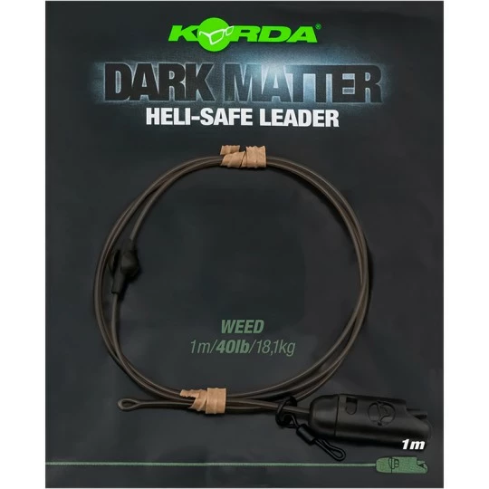 KORDA Dark Matter Leader Heli Safe - 40lb - 1m