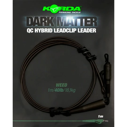 KORDA Dark Matter Leader QC Hybrid Clip 1m - Afbeelding 2