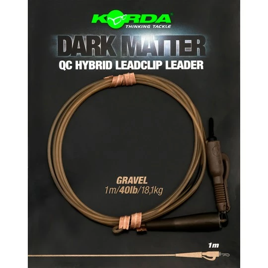 KORDA Dark Matter Leader QC Hybrid Clip 1m - Afbeelding 3