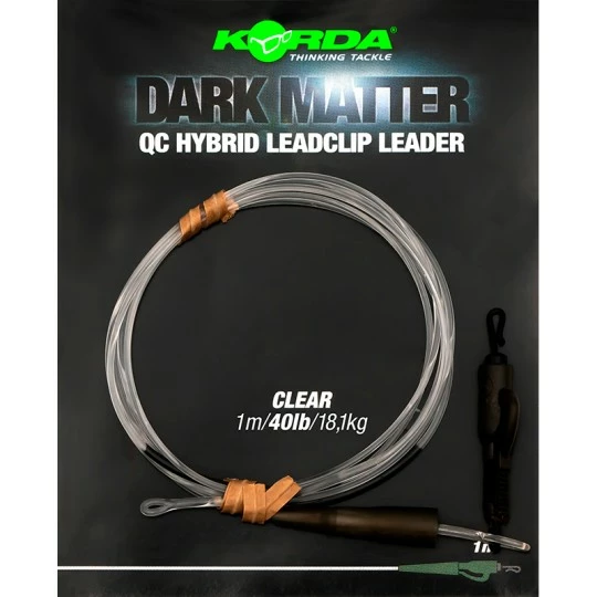 KORDA Dark Matter Leader QC Hybrid Clip 1m - Afbeelding 4